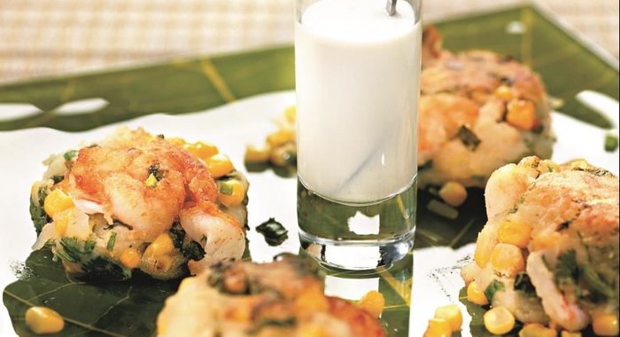 Котлеты из креветок и кукурузы
