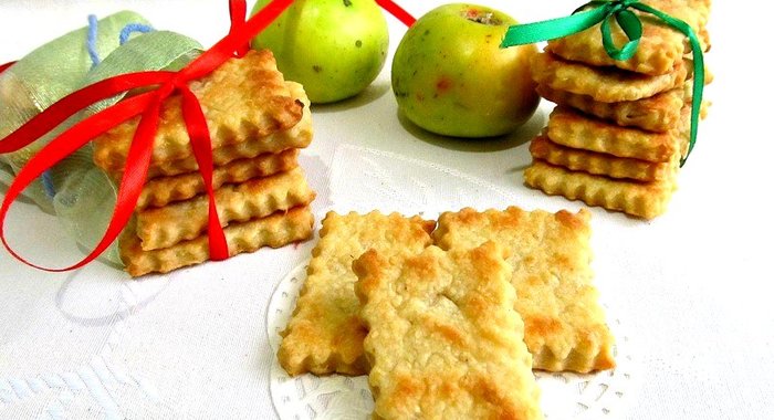 Постное яблочное печенье