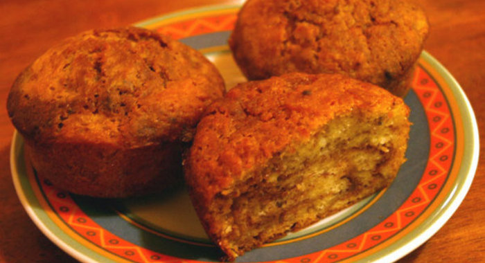 Мраморные банановые кексы