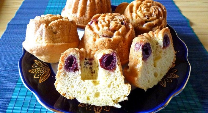 Кексы в силиконовых формочках