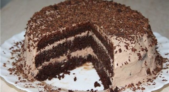 Творожный торт с шоколадом