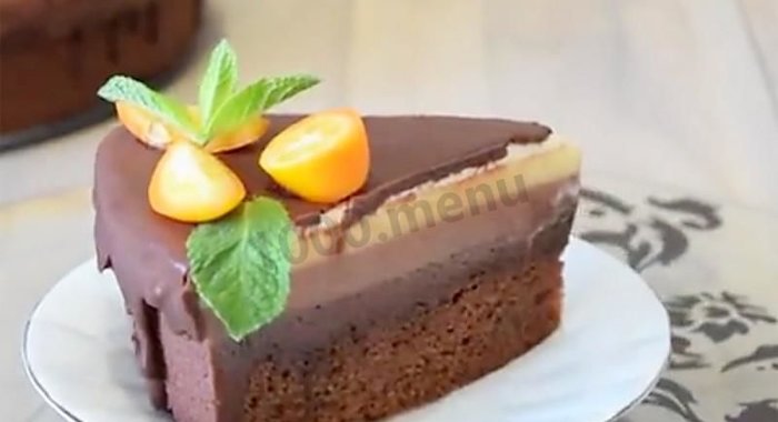 Шоколадный муссовый торт