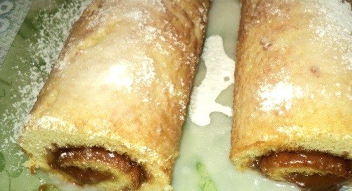 Рулет со сгущенкой