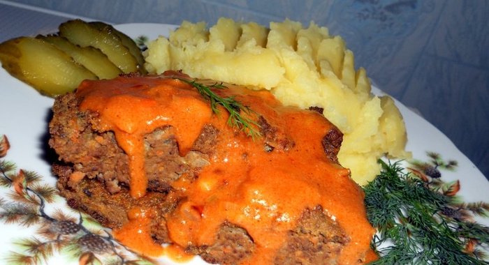 Запеканка из говяжей печени