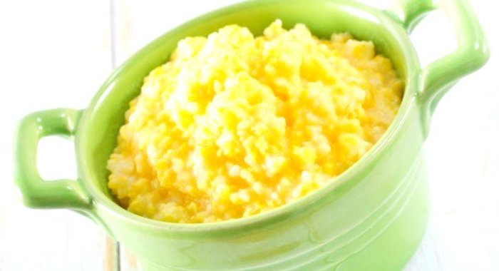 Пшенная молочная каша с рисом