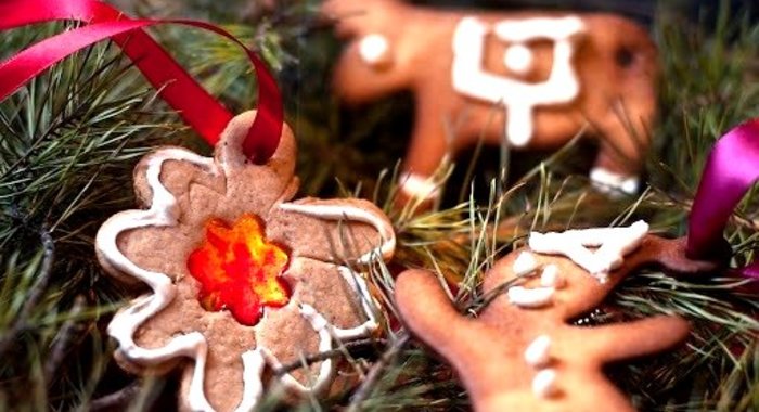 Новогоднее имбирное печенье