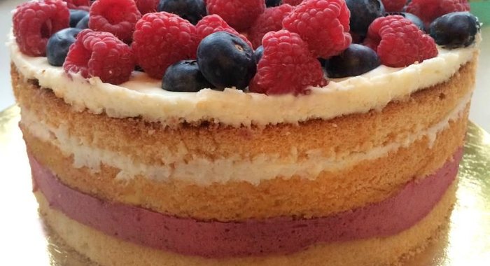 Торт Ягодно-сливочное удовольствие