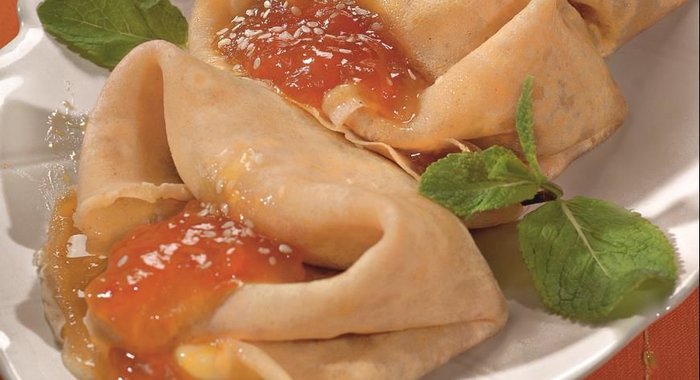 Блинчики с творожной начинкой