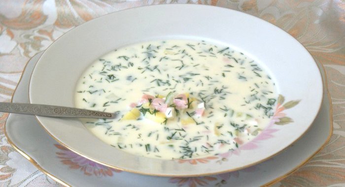 Окрошка на минералке