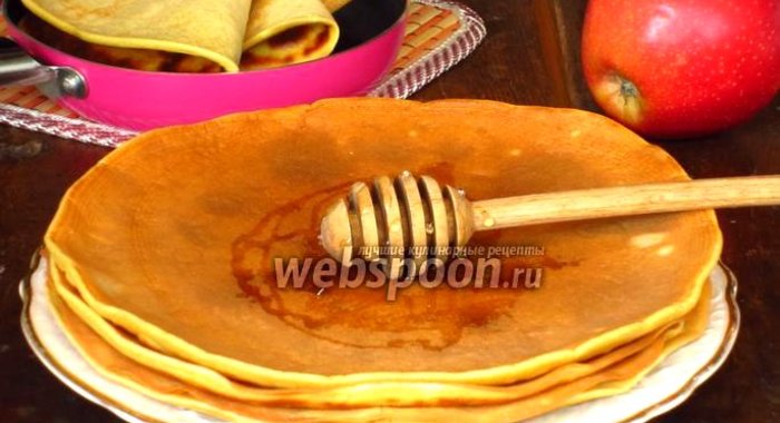 Блинчики на яблочном соке