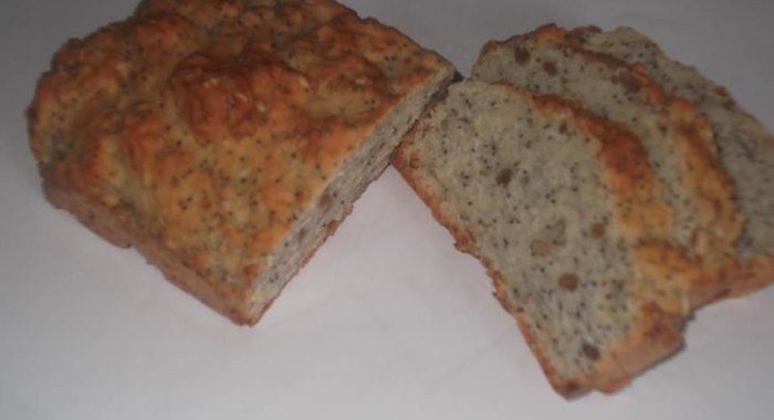 Хлеб содовый с семечками, маком и кунжутом