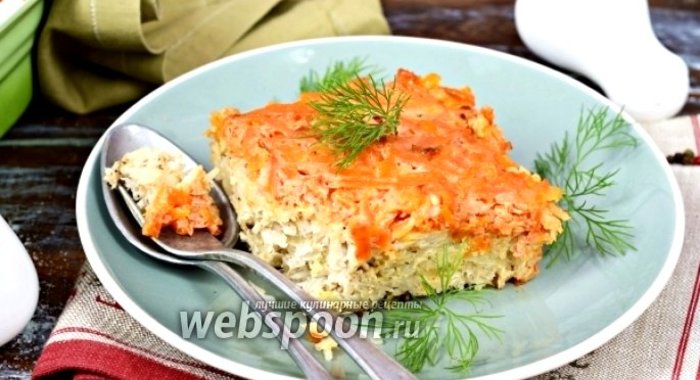 Запеканка «Ленивый голубец» слоями