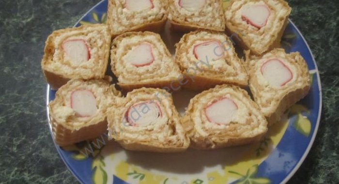 Вафельные рулетики