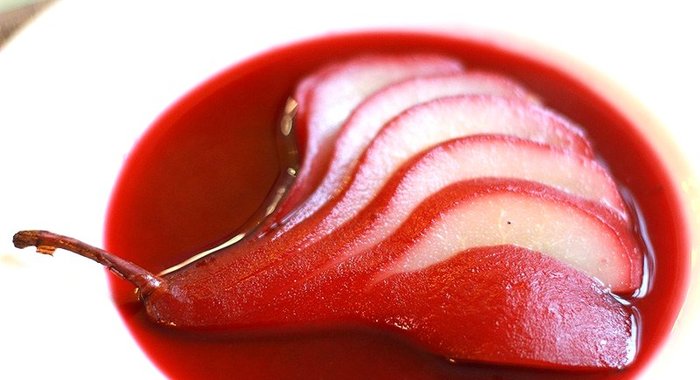 Пьяная груша с клюквой