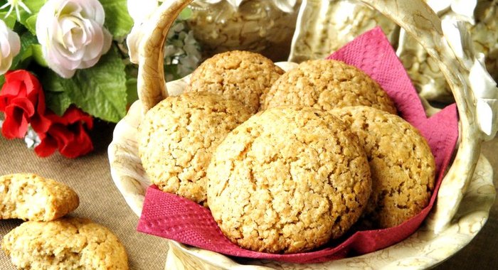 Постное овсяное печенье