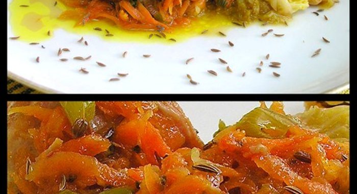 Кролик по‑молдавски с морковью и тмином