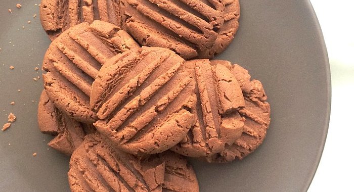 Шоколадно-каштановое печенье