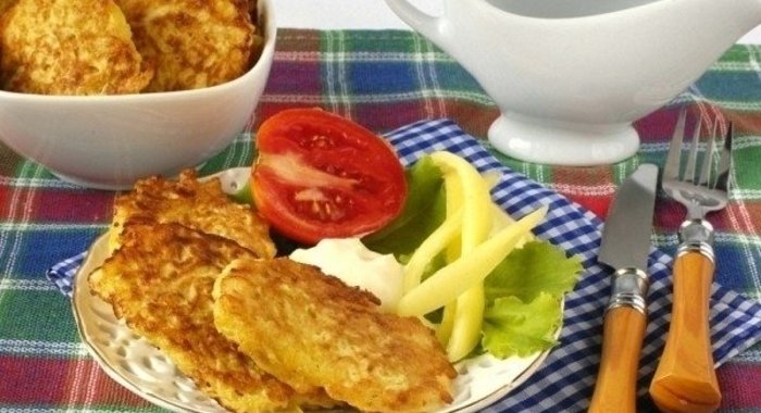 Капустные оладьи