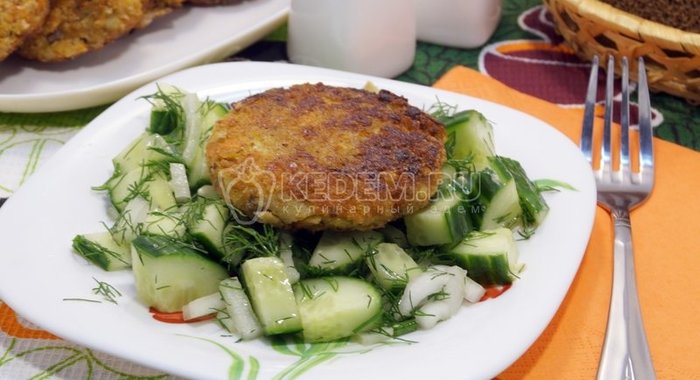 Котлеты из капусты с грибами