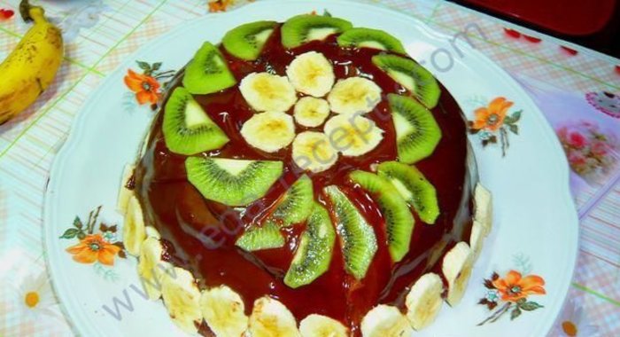 Торт из пряников бананов сметаны без выпечки