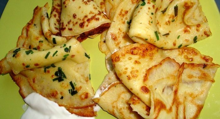 Тонкие картофельные блинчики