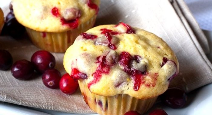 Маффины с клюквой