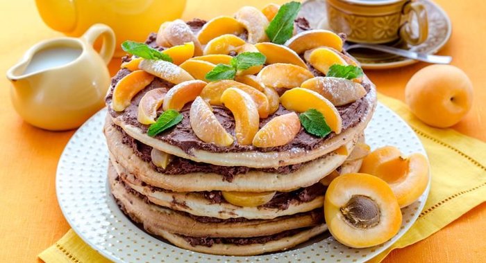 Торт с абрикосами