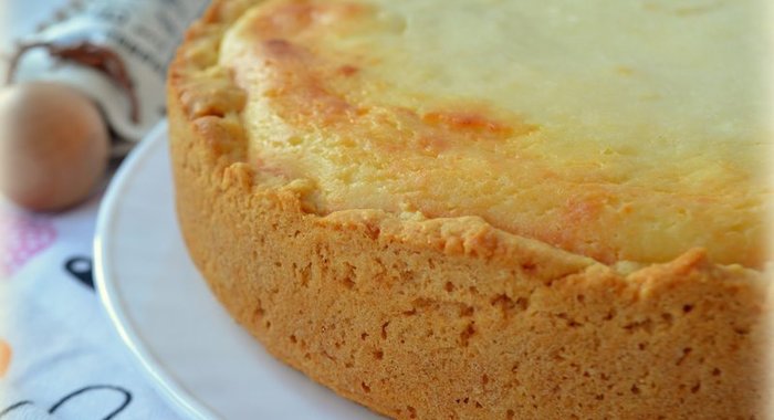 Творожно банановый кекс