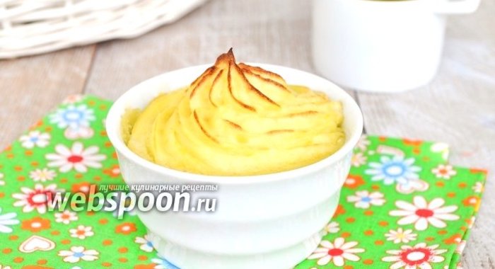 Картофельная запеканка с жареным папоротником