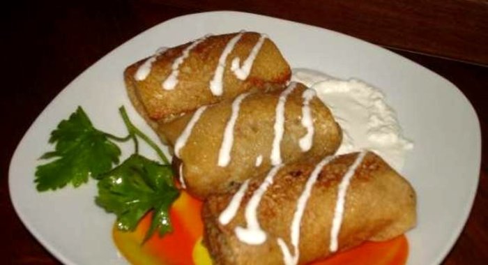 Блины с языком