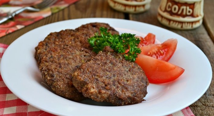Котлеты из куриной печени и свинины