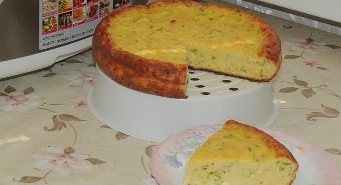 Запеканка из творога и кабачков