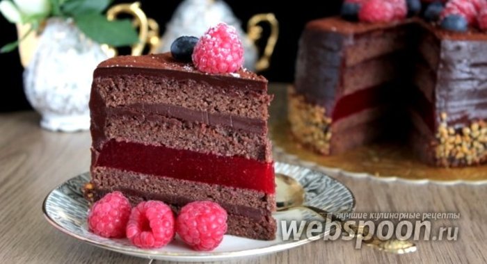 Торт «Малиновый трюфель»