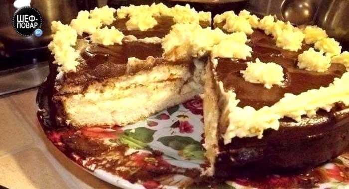 Торт «Чародейка» с ванильным кремом