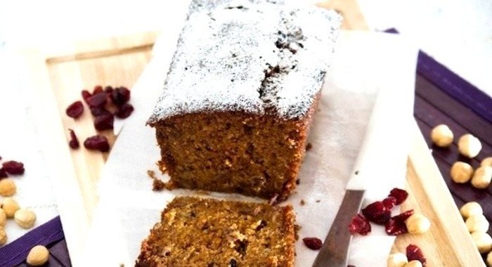 Морковный кекс с орехами