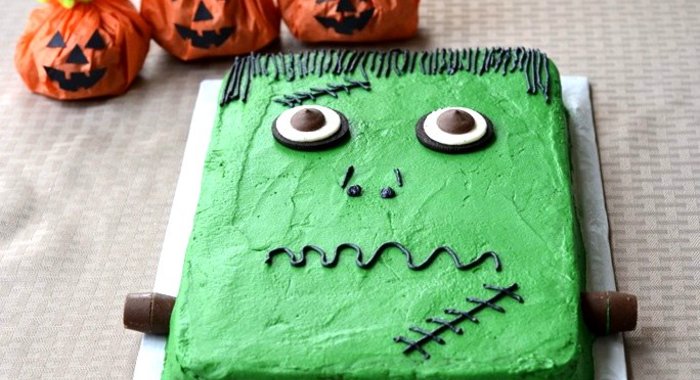 Торт Франкенштейн на Хэллоуин