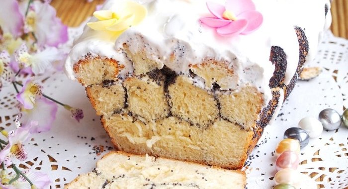 Сдобный кекс с маком