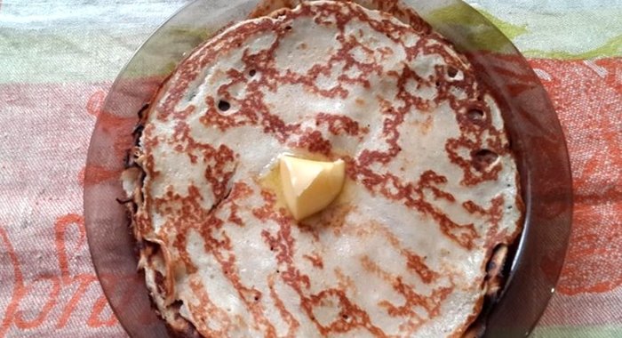 Заварные блины на ряженке