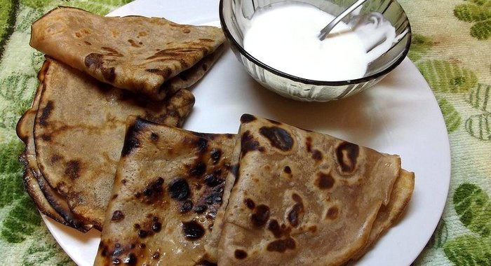 Пышные блинчики на простокваше