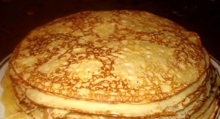 Тонкие блинчики