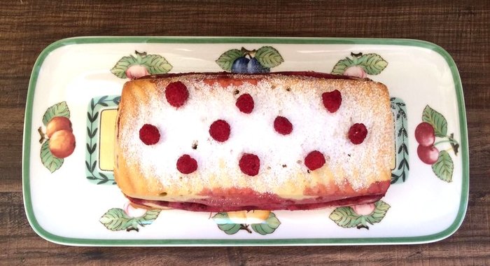 Малиновый кекс