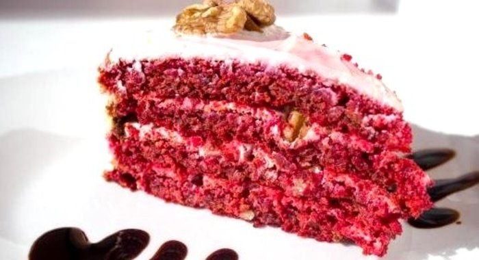 Торт Красный бархат без красителя