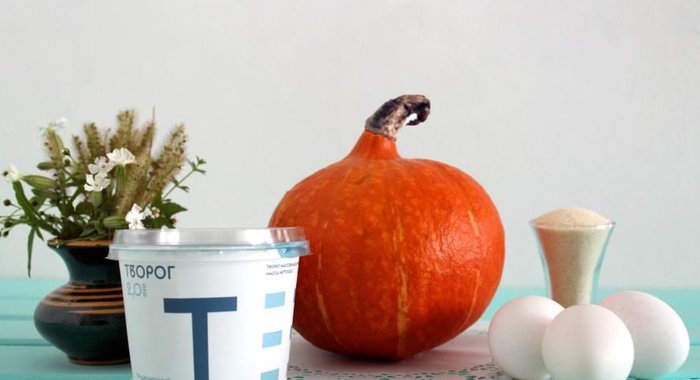 Творожная запеканка с тыквой