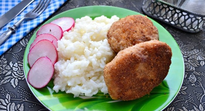 Котлеты Студенческие с лапшой быстрого приготовления