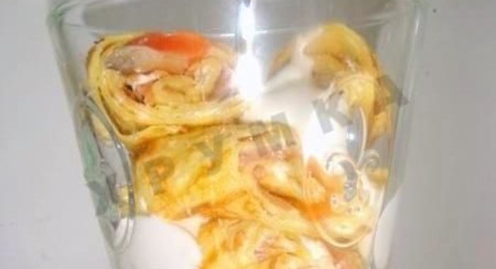 Блины в бокале