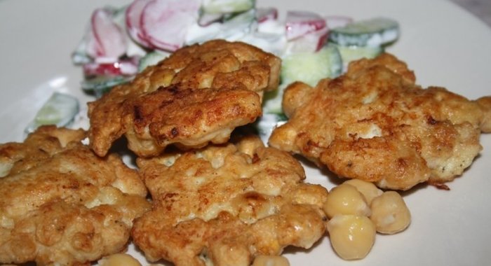 Куриные котлетки с нутом