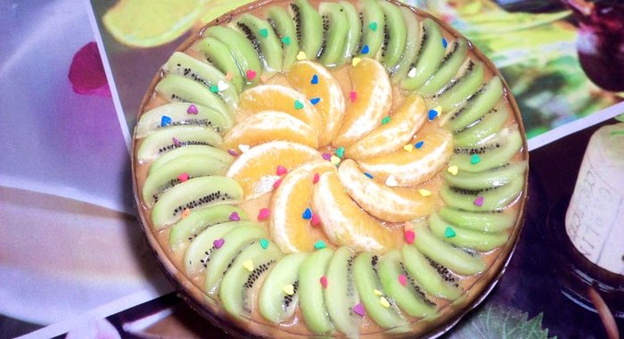 Торт с киви