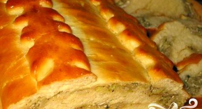 Кулебяка с капустой