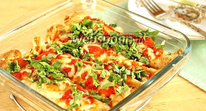 Блинные рулеты с сочной начинкой