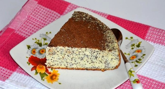 Творожная запеканка с маком